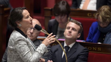 La ministre de l'Ecologie Segol&egrave;ne Royal &agrave; l'Asembl&eacute;e nationale le 4 novembre 2014 (MARTIN BUREAU / AFP)