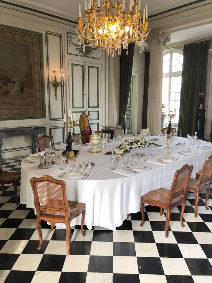 La salle à manger du château de Valençay, où Talleyrand recevait ses invités internationaux. (RF / BERNARD THOMASSON)