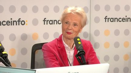 Claudine Monteil, historienne et plus jeune signataire du "manifeste des 343", le 4 mars 2024 sur franceinfo. (FRANCEINFO / RADIO FRANCE)