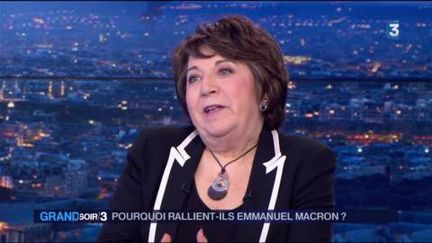 Corinne Lepage soutient Emmanuel Macron. (FRANCE 3)