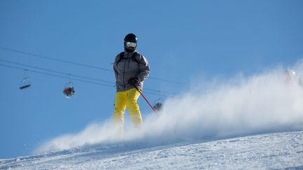 Un skieur à La Plagne en février 2018 (LP/ MATTHIEU DE MARTIGNAC / MAXPPP)