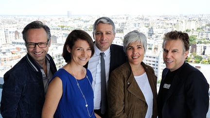 &nbsp; (Gérald Roux, Céline Asselot, Jean-François Achilli, Fabienne Sintès et Philippe Vandel © Radio France / Christophe Abramowitz)