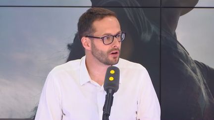 David Belliard, tête de liste des écologistes pour les municipales à Paris en 2020, jeudi 27 juin 2019 sur franceinfo. (FRANCEINFO / RADIOFRANCE)