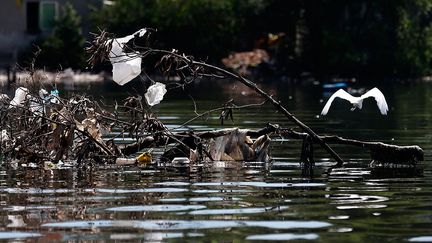 se trouve à l’est du Brésil. Elle est fermée vers l’océan Atlantique par un goulet d’à peine un kilomètre de large. Les 130 îles et les 150 km de plages en font un véritable décor de rêve. Si c’est un paradis vu du ciel, vue de la mer la carte postale est moins belle. Selon une enquête de 2013 réalisée par Associated Press, près de 70% des eaux usées de la ville ne sont pas traitées avant d’être déversées dans la baie et l’océan. (Reuters/Sergio Moraes)