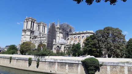 Notre-Dame de Paris, le 29 juillet 2019.&nbsp; (RÉMI BRANCATO / FRANCE-INTER)