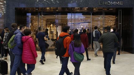 &nbsp; (Les Galeries Lafayette, boulevard Haussmann à Paris  © MaxPPP)