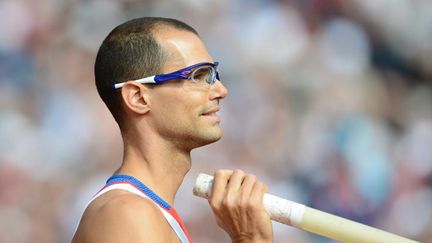 Romain Mesnil lors de la finale olympique