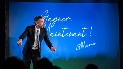 Guillaume Meurice lors de son spectacle, "Meurice 2022".&nbsp; (Magali R)