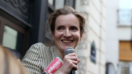 L'ancienne ministre Nathalie Kosciusko-Morizet, le 3 juin 2013, apr&egrave;s sa d&eacute;signation par les sympathisants UMP comme candidate du parti aux municipales &agrave; Paris en 2014. (THOMAS SAMSON / AFP)