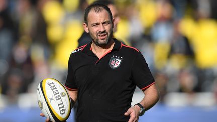 L'entraîneur des trois-quarts du Stade Toulousain, Jean-Baptiste Elissalde (XAVIER LEOTY / AFP)