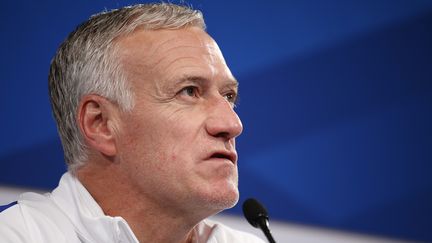 Le sélectionneur de l'équipe de France, Didier Deschamps, au Stade de France (Seine-Saint-Denis), le 27 mars 2017.&nbsp; (BENJAMIN CREMEL / BENJAMIN CREMEL)