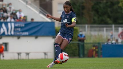 Grace Geyoro a inscrit le deuxième but parisien face à Breidablik en Ligue des champions. (FRANCO ARLAND / HANS LUCAS)