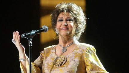 Warda al-Jazaïria sur scène le 2 septembre 2011 à Beyrouth
 (Anwar Amro / AFP)