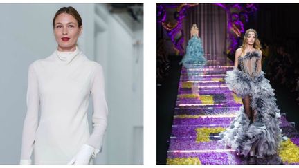 Les défilés haute couture automne-hiver 2015-16, Adeline André et Versace
 (Kamil Zihnioglu/AP/SIPA)