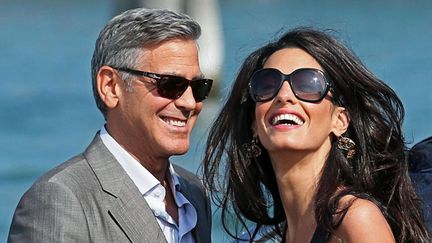 &nbsp; (Georges Clooney et Amal Alamuddin se sont dit oui à Venise © Maxppp)