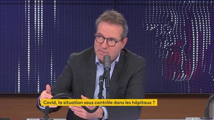 Martin Hirsch, directeur général de l'Assistance publique - Hôpitaux de Paris, était l'invité du "8h30 franceinfo" mercredi 20 janvier 2021. (FRANCEINFO / RADIOFRANCE)