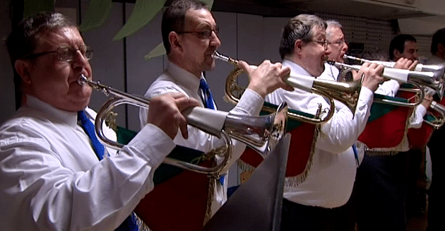 Le pupitre des clairons et trompettes de cavalerie
 (France 3)