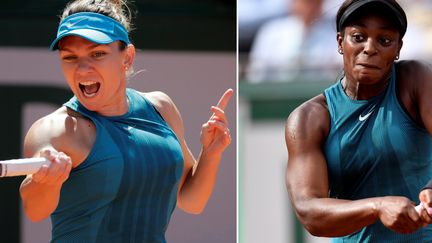 L'Ukrainienne Simona Halep affronte en finale de Roland-Garros, le 9 juin, l'Américaine&nbsp;Sloane Stephens. (THOMAS SAMSON / AFP)