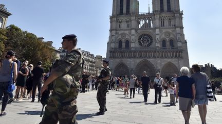 Notre-Dame de Paris fait partie des sites sous haute surveillance (ALAIN JOCARD / AFP)