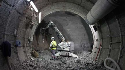 &nbsp; (Les travaux pour la construction du tunnel à 500 mètres de fond ont commencé il y a 15 ans © Reuters/Vincent Kessler)