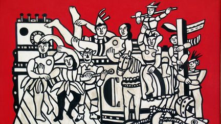 Fernand Léger, "La Grande Parade", 1953, Huile sur toile, 114 x 156 cm. Musée national Fernand Léger, Biot (© Photo : Rmn-Grand Palais (musée Fernand Léger)/ Gérard Blot. ©ADAGP, Paris, 2019.)