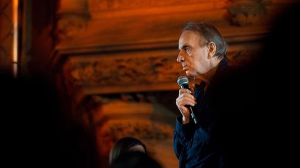 L'écrivain Michel Houellebecq au festival du Printemps de Bourges, le 20 avril 2022.&nbsp; (GUILLAUME SOUVANT / AFP)