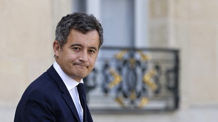 Le ministre de l'Intérieur Gérald Darmanin, au Palais de l'Elysée, le 13 octobre 2021. (LUDOVIC MARIN / AFP)