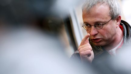 Jean-Pierre Mercier,&nbsp;délégué central CGT du groupe PSA, le 14 février 2013, à Paris. (LOIC VENANCE / AFP)