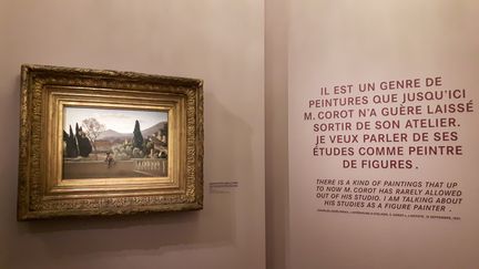 Le peintre Camille Corot est à l’honneur au musée Marmottan-Monet jusqu’au 8 juillet 2018. (ANNE CHEPEAU / RADIO FRANCE)