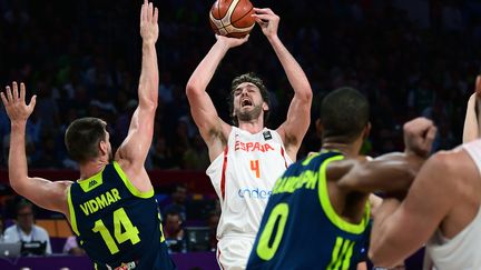 Pau Gasol a-t-il connu son ultime défaite avec la sélection face à la Slovénie ? (OZAN KOSE / AFP)