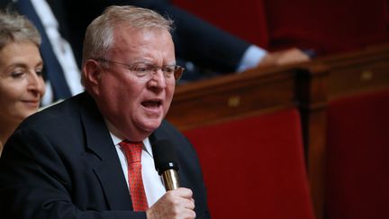 Jacques Myard (Les R&eacute;publicains), le 23 octobre 2013, &agrave; l'Assembl&eacute;e nationale.&nbsp; (KENZO TRIBOUILLARD / AFP)