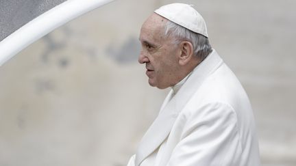 Le pape François, le 4 avril 2018 au Vatican. (GIUSEPPE CICCIA / PACIFIC P / SIPA)