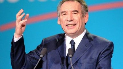 François Bayrou tient meeting, à Dunkerque, le 19 janvier 2012. (AFP - Denis Charlet)