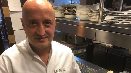 David Marti, chef étoilé et toqué à Anderlecht, aux portes de Bruxelles. (RF / BERNARD THOMASSON)