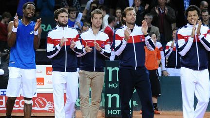 L'équipe de France de Coupe Davis. 