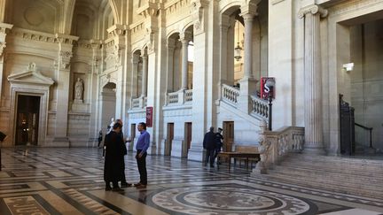 Principal accusé à comparaître devant la Cour d'Assises spécialement composée de Paris : Cédric Courbey, militant de Corsica Libera, a été acquitté, jeudi&nbsp;4 juillet 2019.&nbsp; (FRANCE 3 CORSE VIA STELLA)