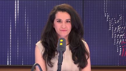 &nbsp;Lydia Guirous, porte-parole des Républicains, le 17 mai 2019 sur franceinfo. (FRANCEINFO / RADIOFRANCE)