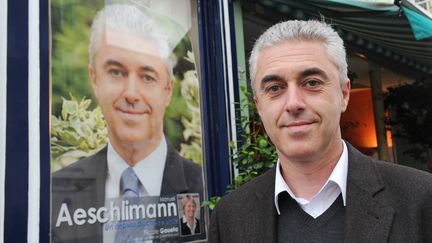 Manuel Aeschlimann, le maire d'Asnières-sur-Seine dans les Hauts-de-Seine. (MEHDI FEDOUACH / AFP)