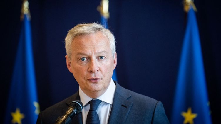 The Minister of the Economy, Bruno Le Maire, in Paris on June 5, 2023. (XOSE BOUZAS / HANS LUCAS / AFP)