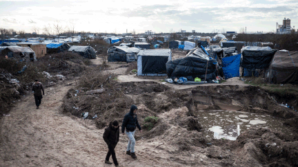 &nbsp; (Le sud de la "jungle" de Calais n'a pas encore été démantelé © Tristan Reynaud/SIPA)