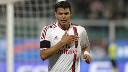 Thiago Silva, le 3 mars 2012. (MARCELLO PATERNOSTRO / AFP)