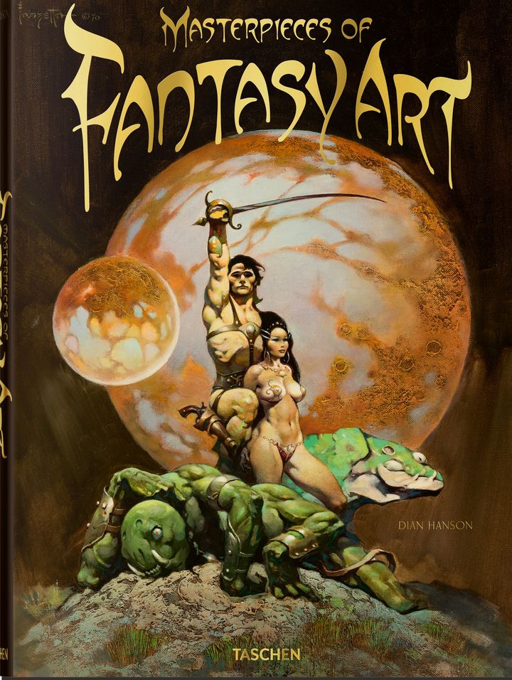 Première de couverture de&nbsp;"Masterpieces of Fantasy Art" de&nbsp;Dian Hanson. (Copyright Tashen / Frank Frazetta)