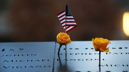 Le mémorial 9/11 à New York qui commémore les victimes de l'attentat du 11 septembre 2001 commis sur le World Trade Center. (SPENCER PLATT / GETTY IMAGES NORTH AMERICA / AFP)