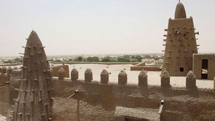 La grande mosquée Djingareyber à Tombouctou (photo prise le 8 avril 2015). (AFP - SEBASTIEN RIEUSSEC )