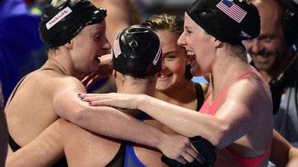 Missy Franklin, Leah Smith, Katie McLaughlin et Katie Ledecky (MARTIN BUREAU / AFP)