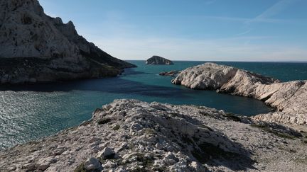 Marseille accueille le&nbsp;Congrès mondial de l'Union internationale pour la conservation de la nature, du 3 au 11 septembre 2021 (illustration, parc national des Calanques, la baie des Singe et l'île de la Tortue). (VALERIE VREL / MAXPPP)