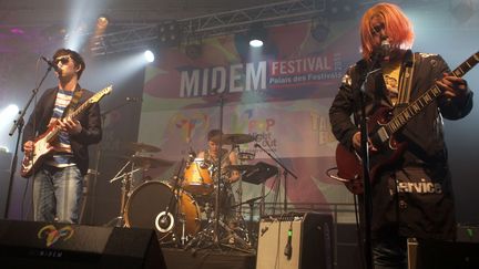 L'un des "show-cases" propres à ces festivals pour les pros : ici le groupe sud-coréen Rock'n Roll Radio en concert au Midem 2015.
 ( Laurent/REX Shutterstoc/SIPA)