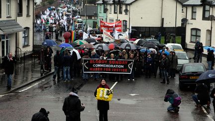 &nbsp; (Le 40e anniversaire du Bloody Sunday, à Londonderry en 2012 © REUTERS/Cathal McNaughton)