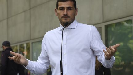 Iker Casillas, l'ancien gardien du Real Madrid (MIGUEL RIOPA / AFP)