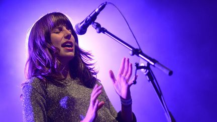 Coline, la chanteuse du groupe Inüit en concert le 3 décembre à Rennes (Ille-et-Vilaine) à l'occasion des Trans Musicales 2015
 (PHOTOPQR/OUEST FRANCE )